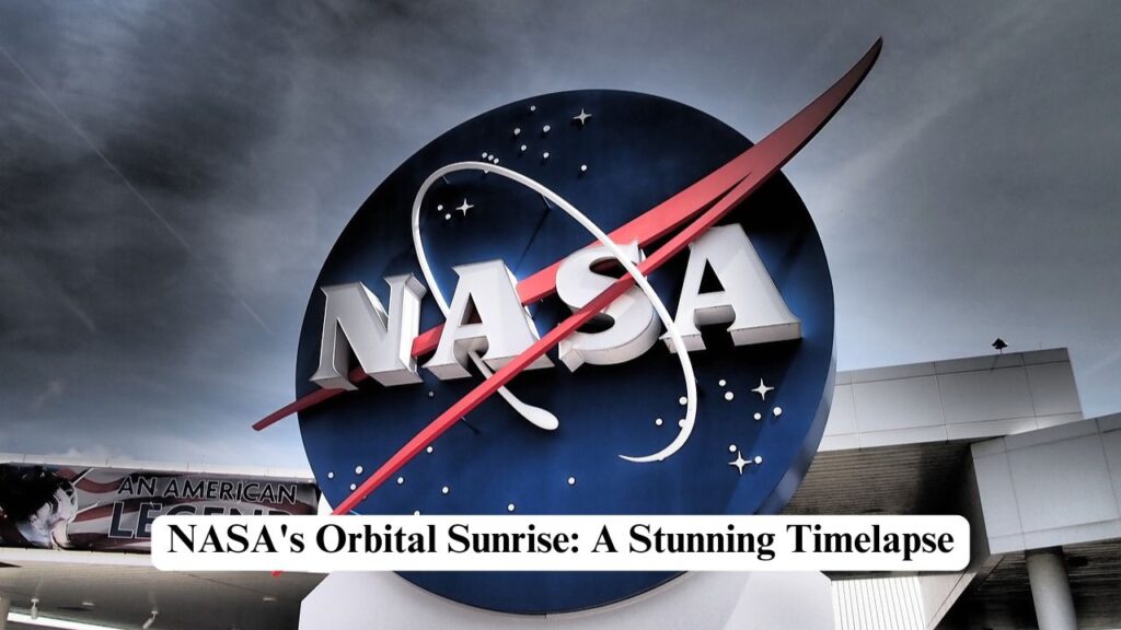 NASA's orbital sunrise