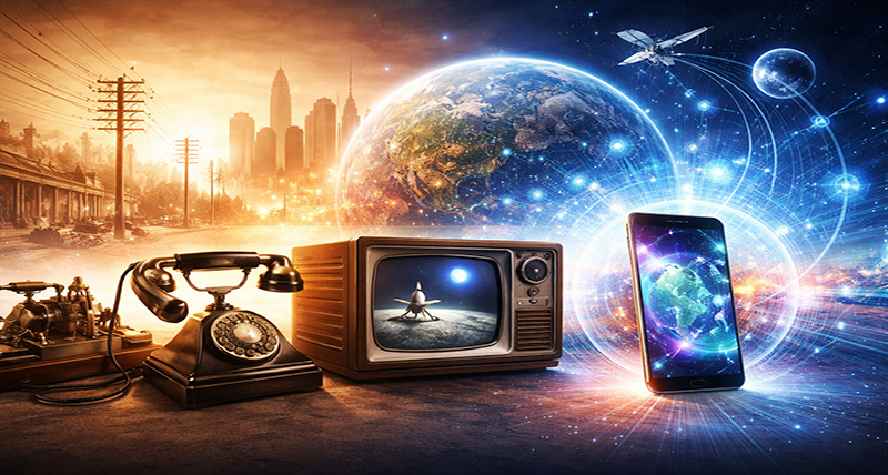 History of communication technology from telegraph to internet evolution