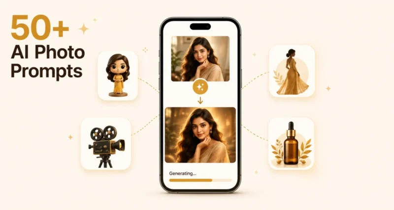 50 plus best Gemini AI photo prompts for Nano Banana, copy-paste guide