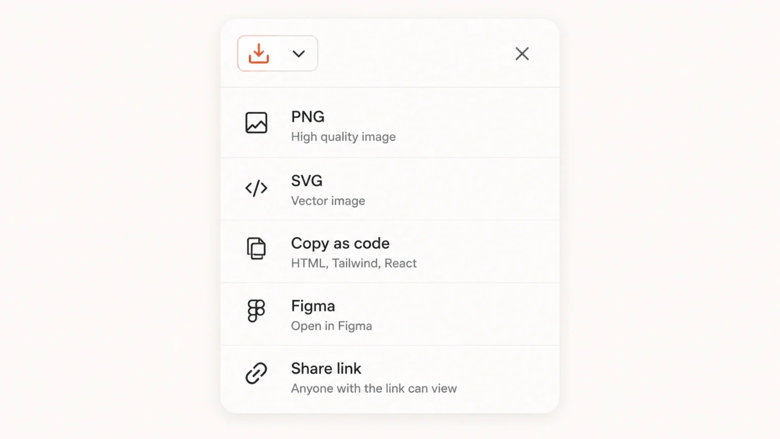 Exporting a finished Claude Design to PDF, PowerPoint, Canva, or code