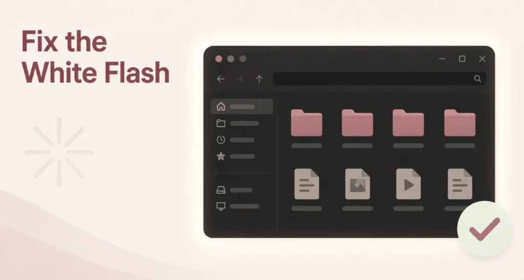 How to fix File Explorer flashing white in Windows 11