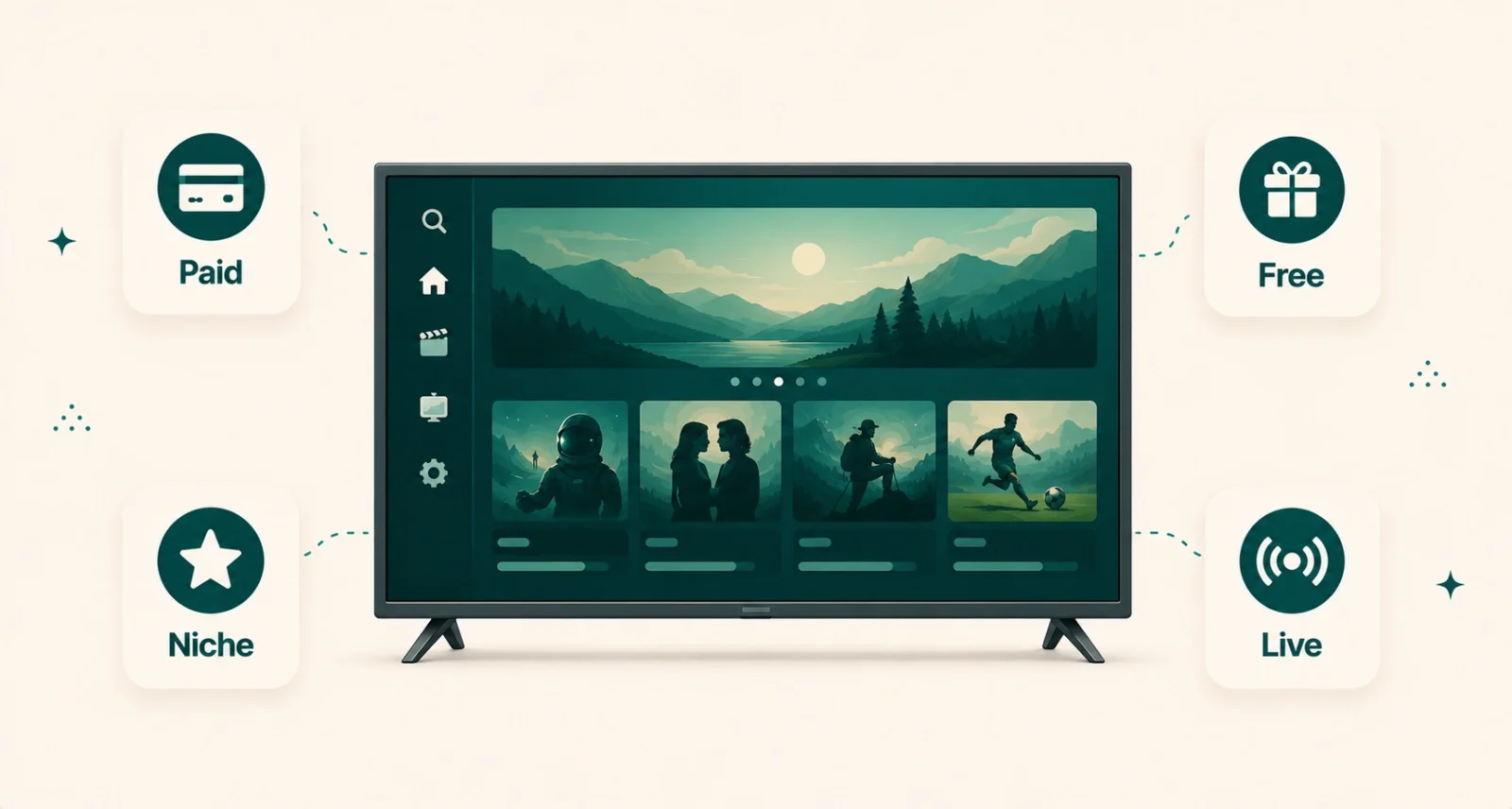 The four kinds of Netflix alternatives in 2026: paid, free, niche, and live TV
