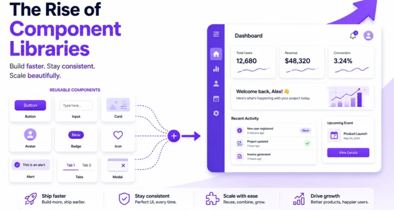 The rise of component libraries, how modern interfaces get built