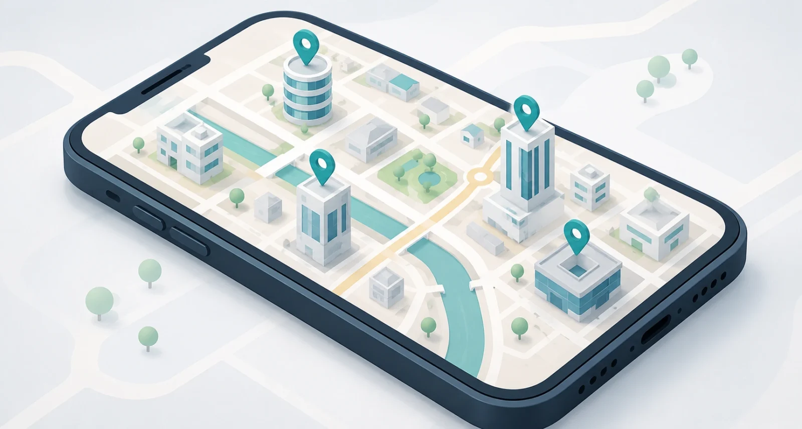 Apple Maps enhanced Flyover and Local Lists showing trending places