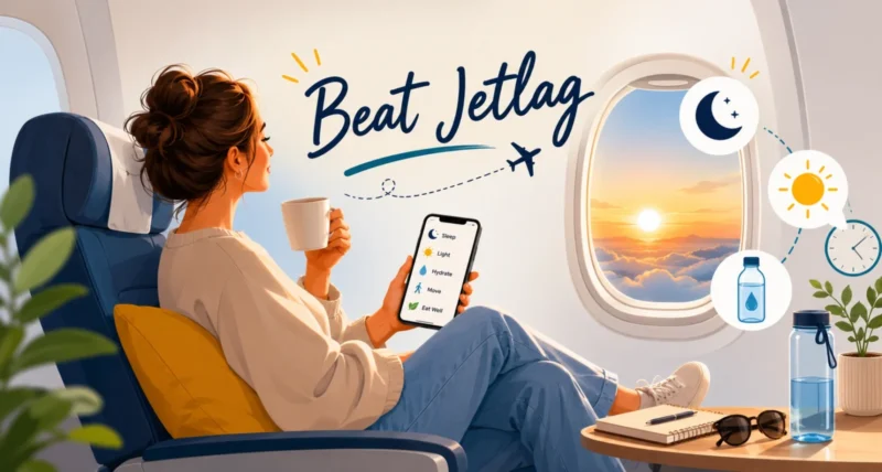 Avoid jetlag with Gemini using a personalized travel sleep schedule