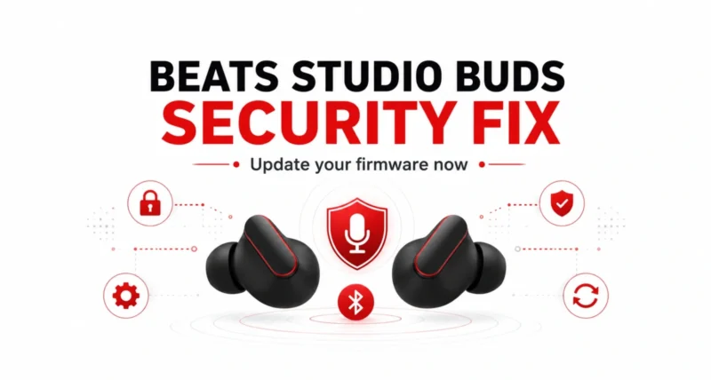 Beats Studio Buds security firmware update Bluetooth fix featured graphic