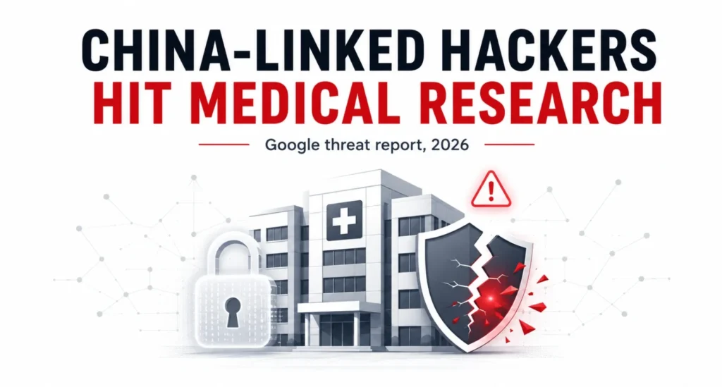 China-linked hackers target US medical research Google threat report featured graphic