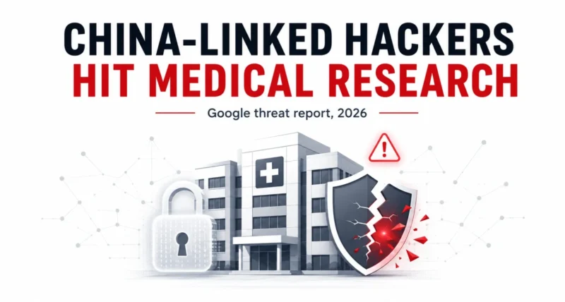 China-linked hackers target US medical research Google threat report featured graphic