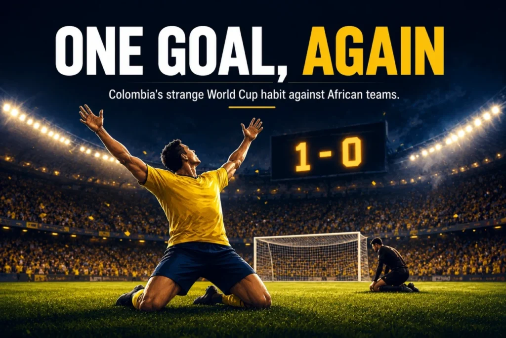 Colombia national football team vs DR Congo national football team standings and one-goal World Cup story