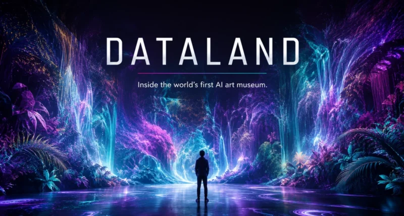 Dataland world's first AI art museum immersive gallery featured illustration