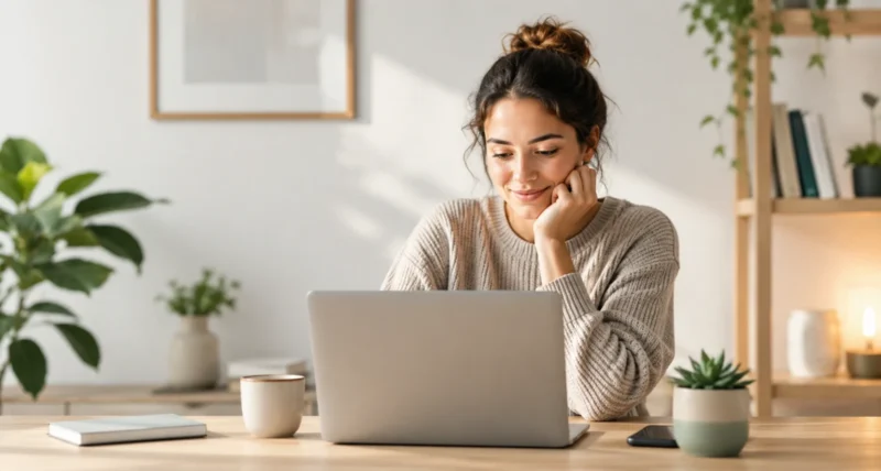 Calm guide to find a mental health therapist online with directories and steps