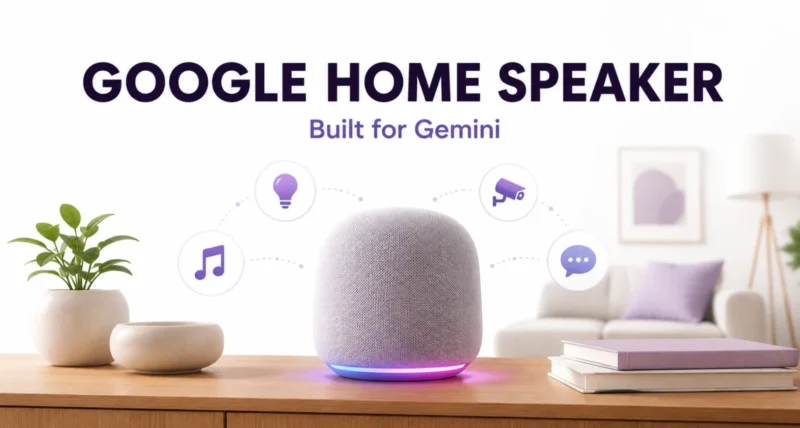 new Google Home Speaker built for Gemini features and price explained featured graphic