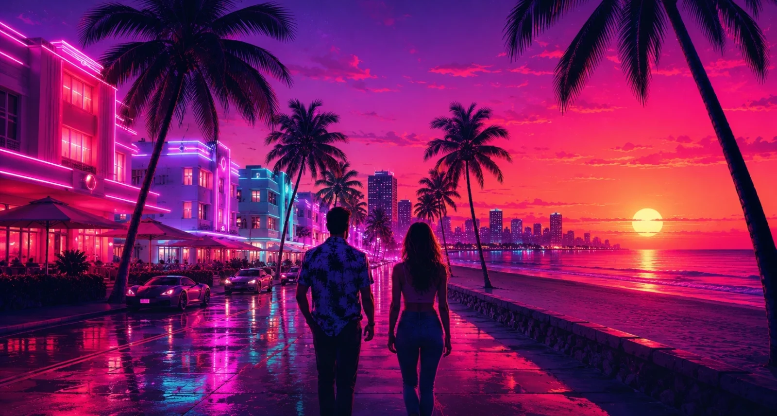 GTA 6 Vice City Leonida setting with Lucia and Jason protagonists