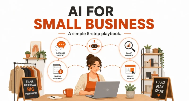 How small businesses can use AI step by step playbook