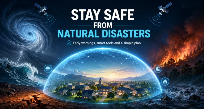 How to protect yourself and prepare for natural disasters with early warning tools, featured illustration