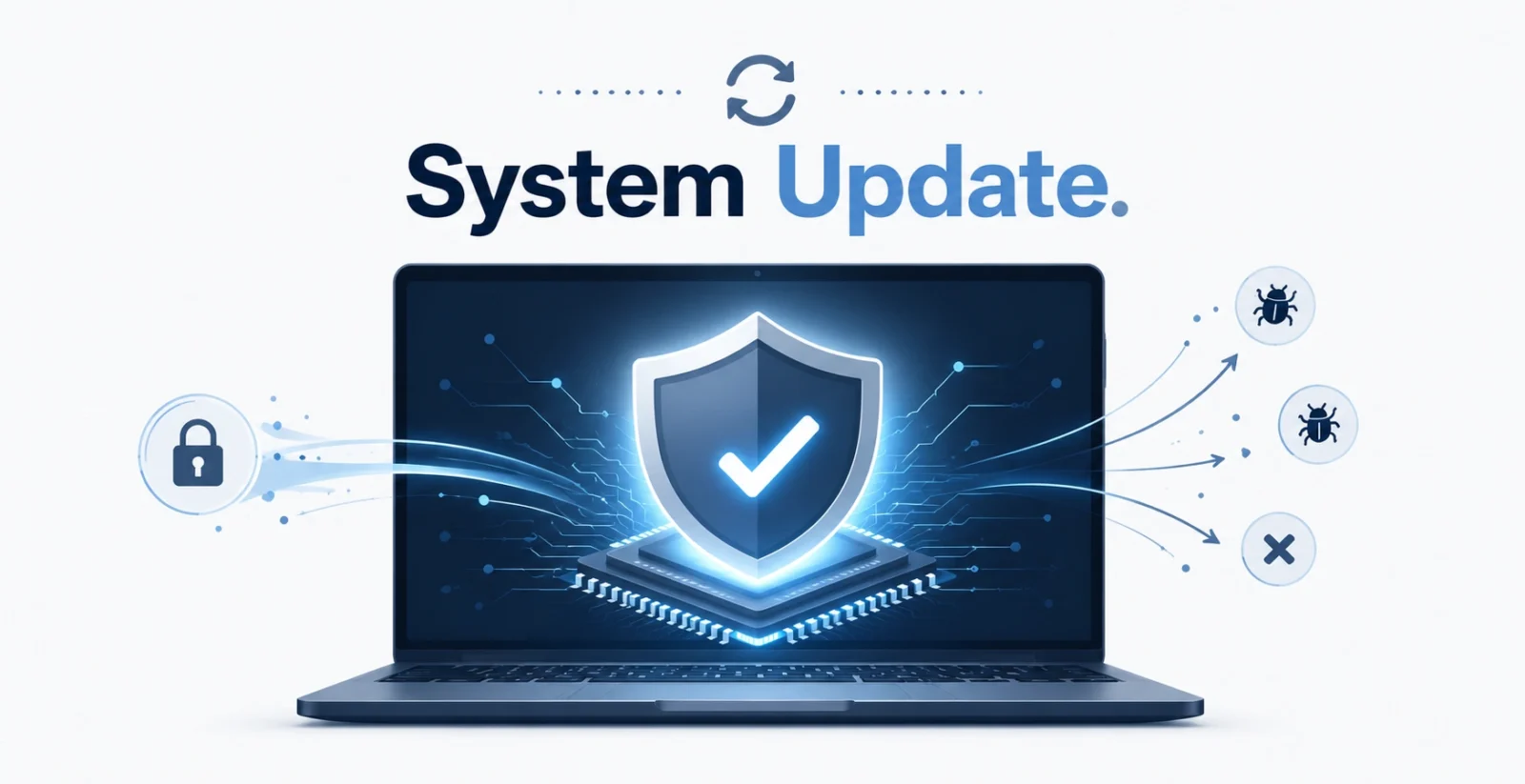 macOS Tahoe 26.5.2 update shown as a deep system security patch with a shield