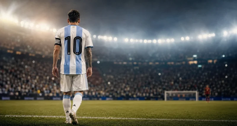 Lionel Messi celebrates scoring for Argentina against Iceland in their final World Cup tune-up