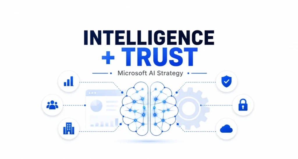 Microsoft AI strategy intelligence plus trust explained