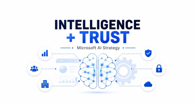 Microsoft AI strategy intelligence plus trust explained