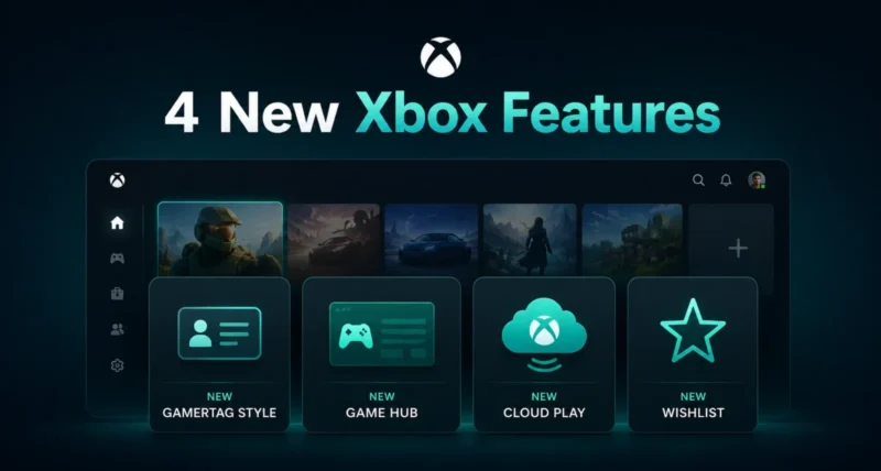 New Xbox console features overview including longer gamertags and Xbox 360 game hubs