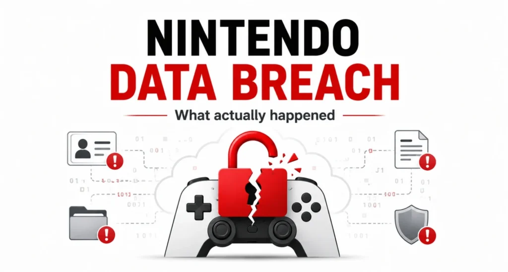 Nintendo data breach 2026 explained what happened featured graphic