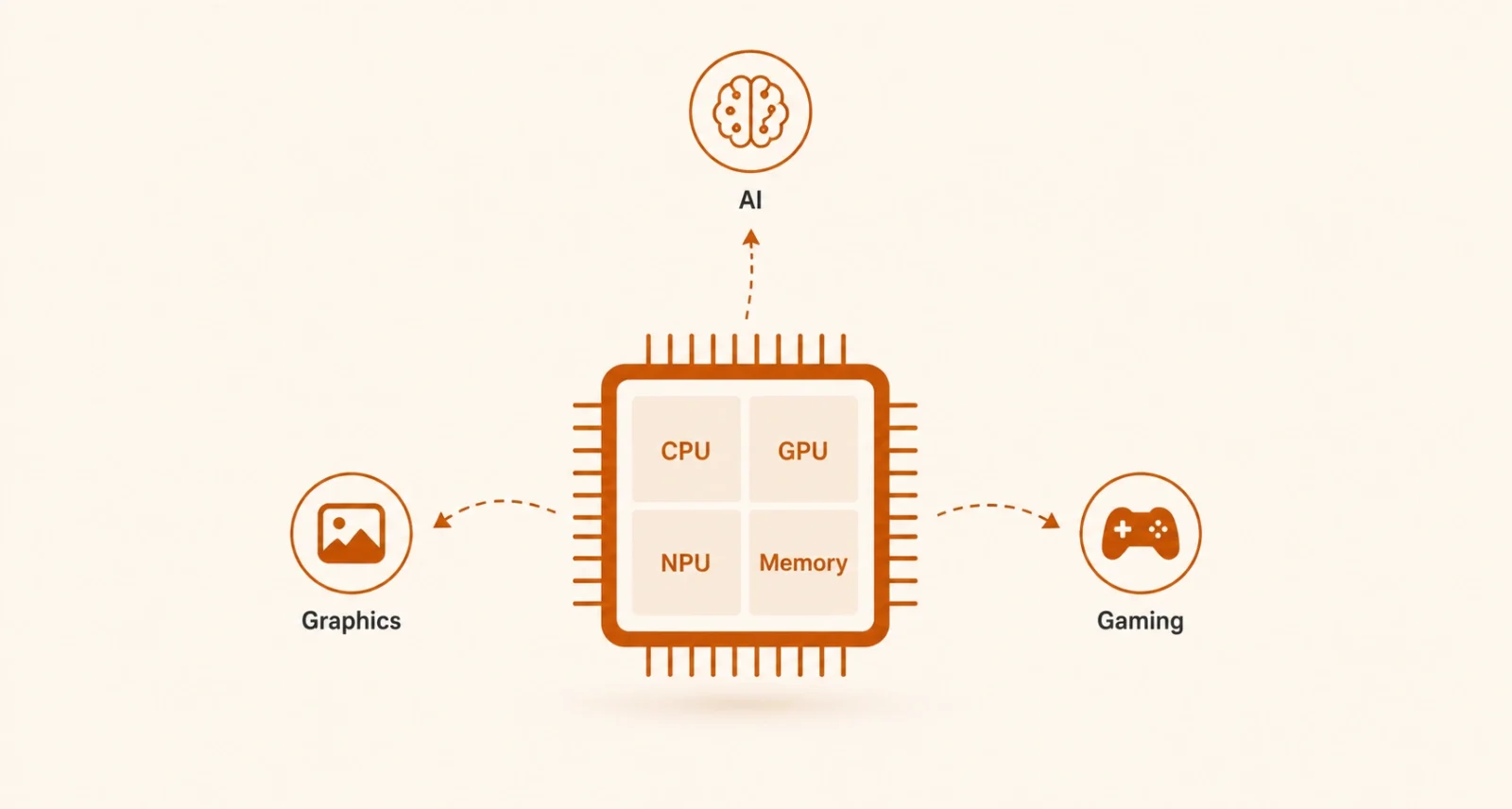 NVIDIA RTX Spark superchip components: ARM CPU, Blackwell GPU, NPU, unified memory