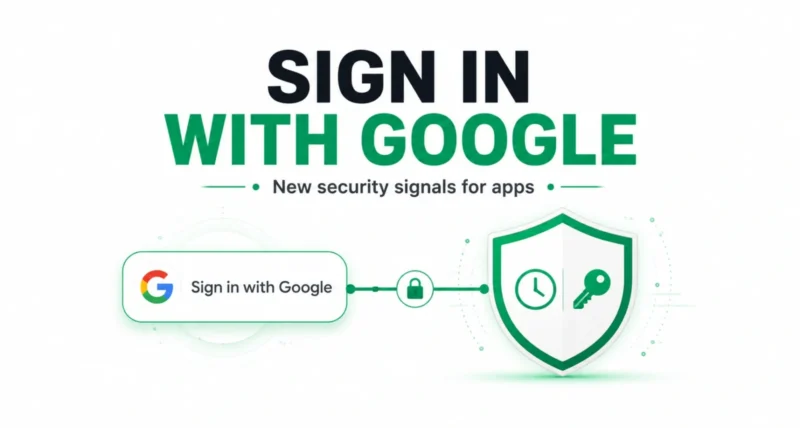 Sign in with Google new session metadata security claims explained featured graphic