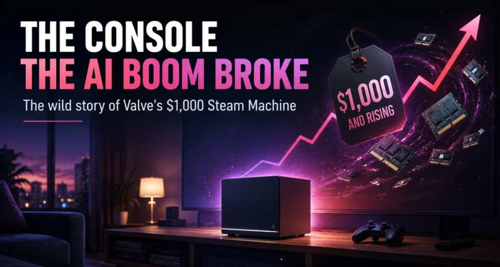 Steam Machine 2026 price story, Valve console hit by memory shortage