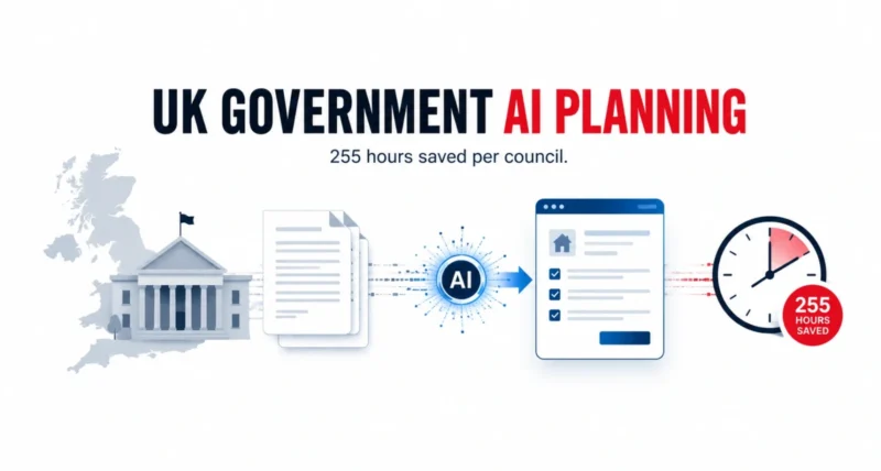 UK government AI planning tools Extract and Augmented Planning Decisions featured graphic