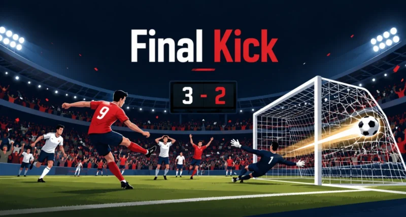 USA soccer FIFA World Cup match ending on a dramatic last-kick goal