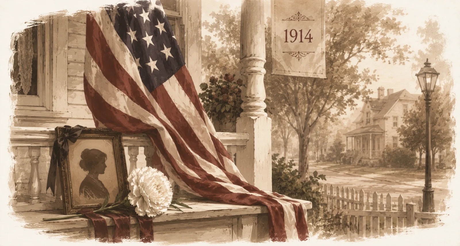 Woodrow Wilson 1914 proclamation making Mother's Day a national holiday illustration