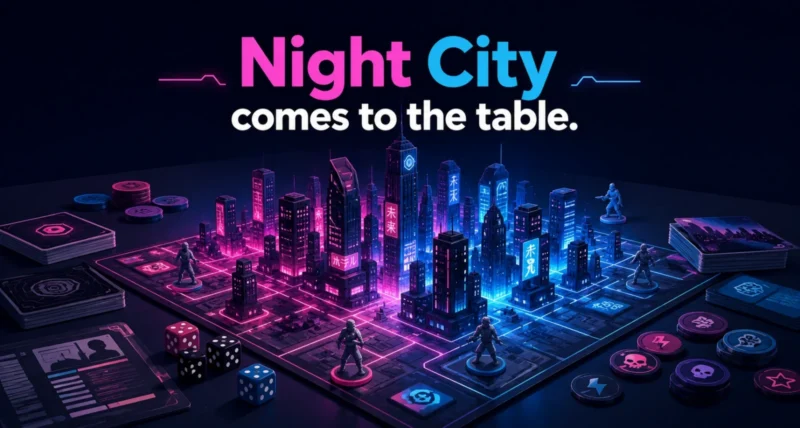 Cyberpunk 2077 board game brings Night City to the tabletop
