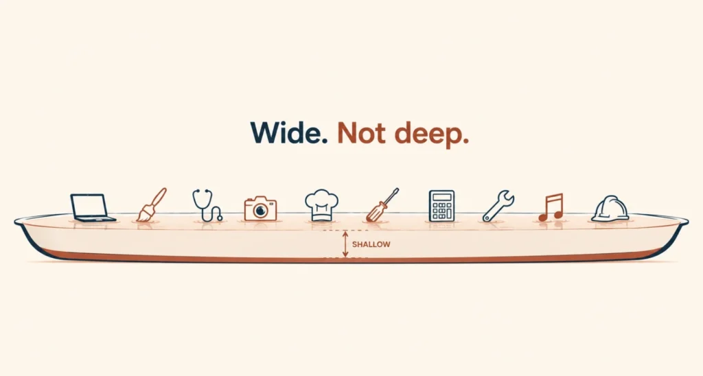 Google ATLAS report showing AI use is broad across jobs but shallow within them