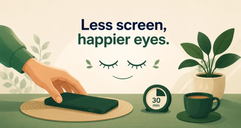 How to reduce screen time and protect your eyes with simple daily habits
