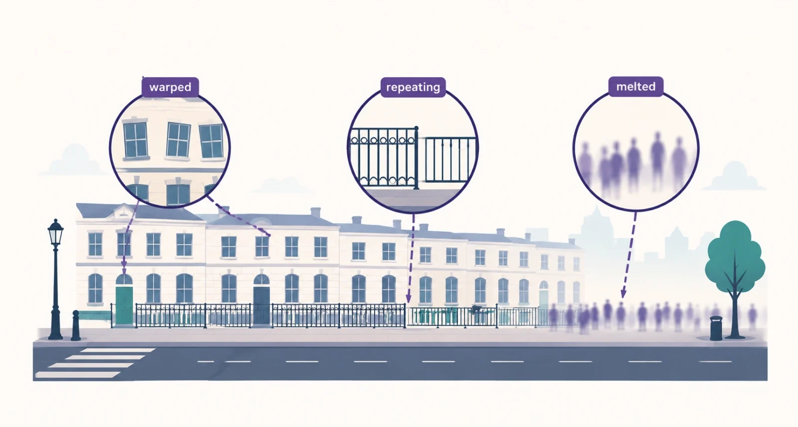 Warped backgrounds are a reliable way of how to spot AI generated images