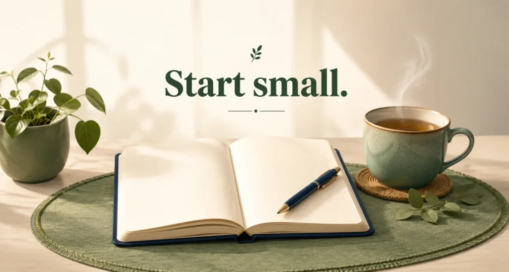 How to start journaling with a simple notebook and a calm setup