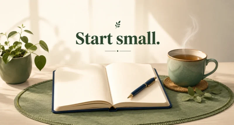 How to start journaling with a simple notebook and a calm setup