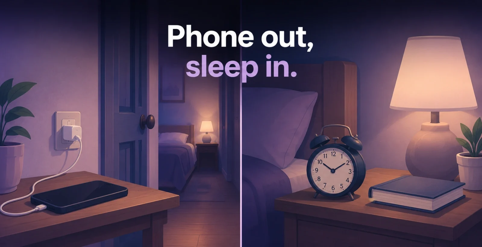 How to stop doomscrolling at night by keeping your phone out of the bedroom