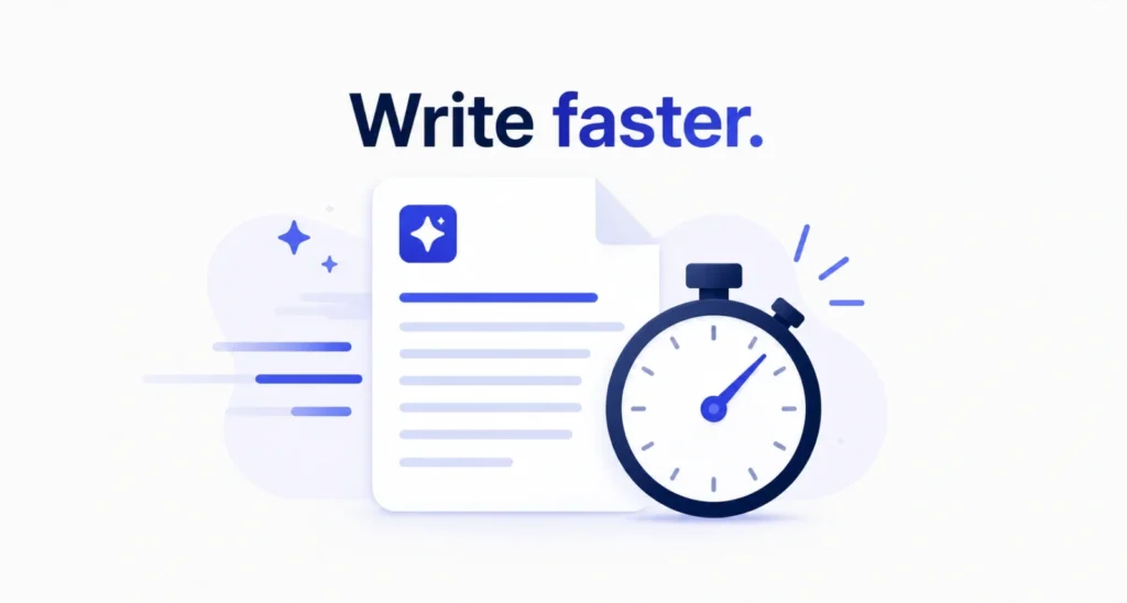 How to use Gemini in Google Docs to write faster, a page drafting itself with AI