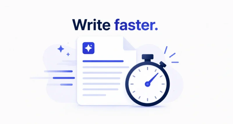 How to use Gemini in Google Docs to write faster, a page drafting itself with AI