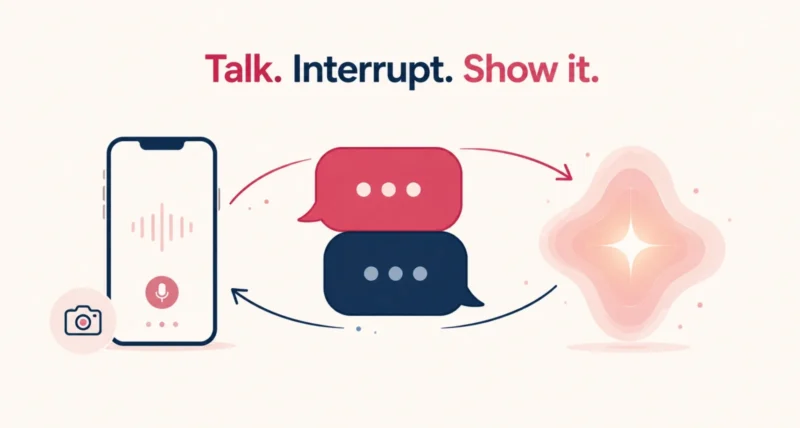 How to use Gemini Live for a back and forth voice conversation with AI