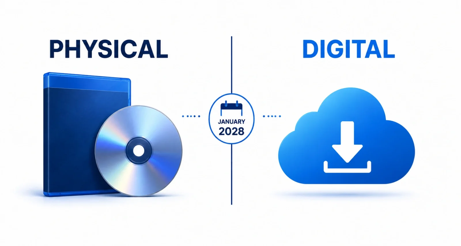 PlayStation physical discs give way to digital downloads in 2028