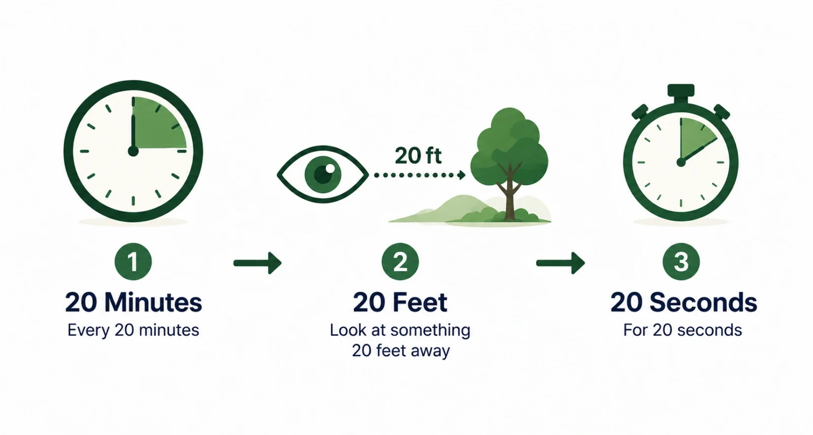 The 20-20-20 rule, a simple way to protect your eyes and reduce screen strain