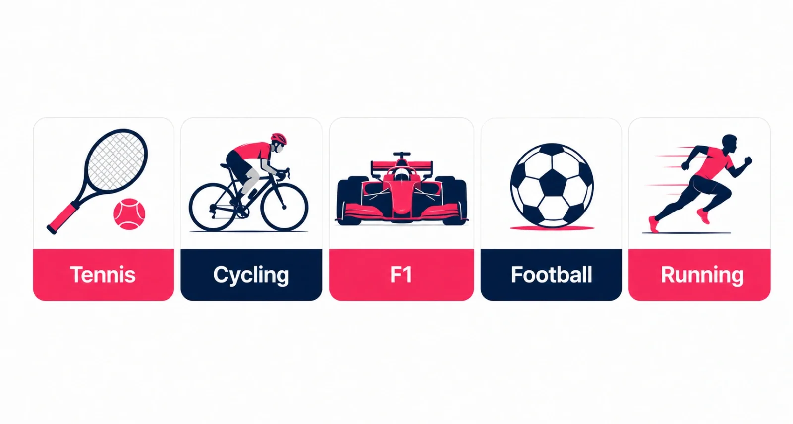 Trending sports today span tennis, cycling, F1, football, and running