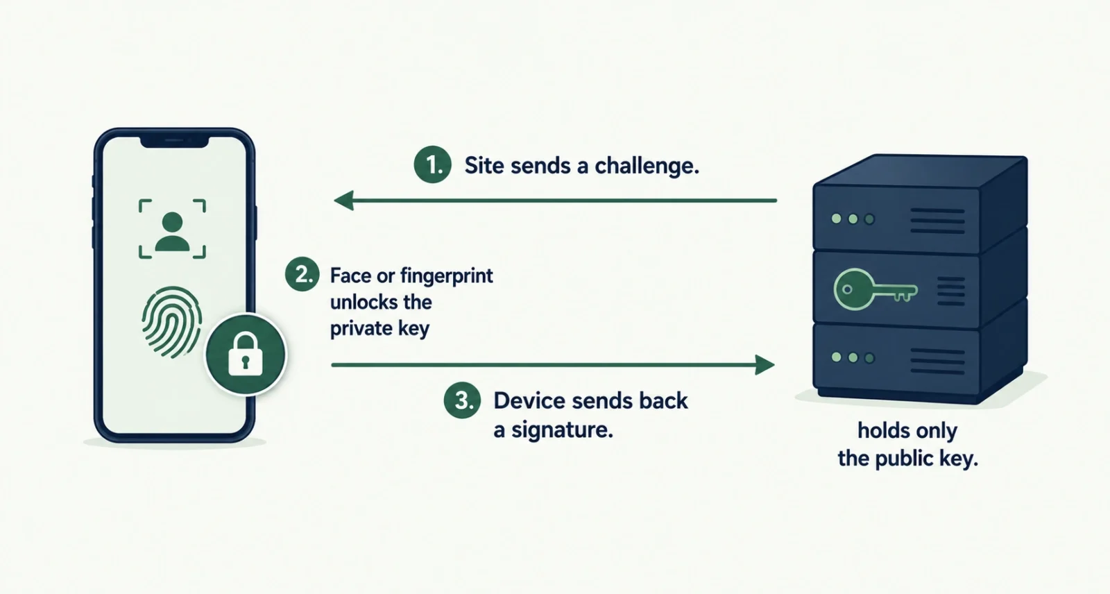 What is a passkey and how the challenge and signature login works
